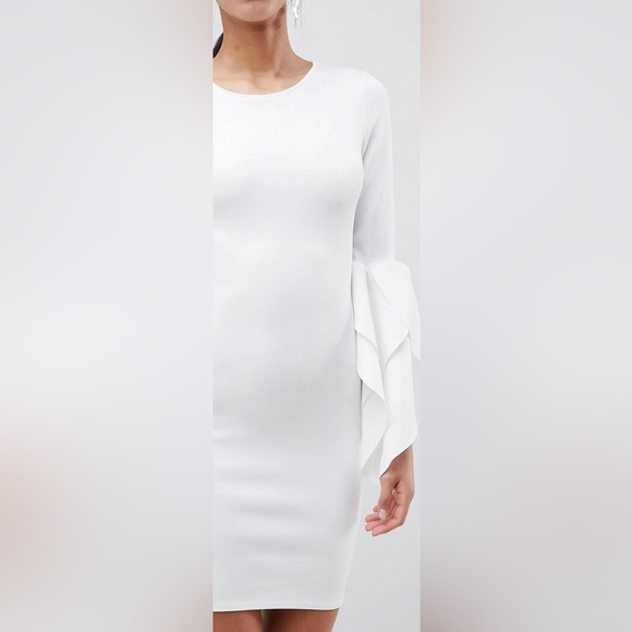 NWT ASOS CLUB L BODY-CON SCUBA MINI DRESS 8 - Picture 4 of 10